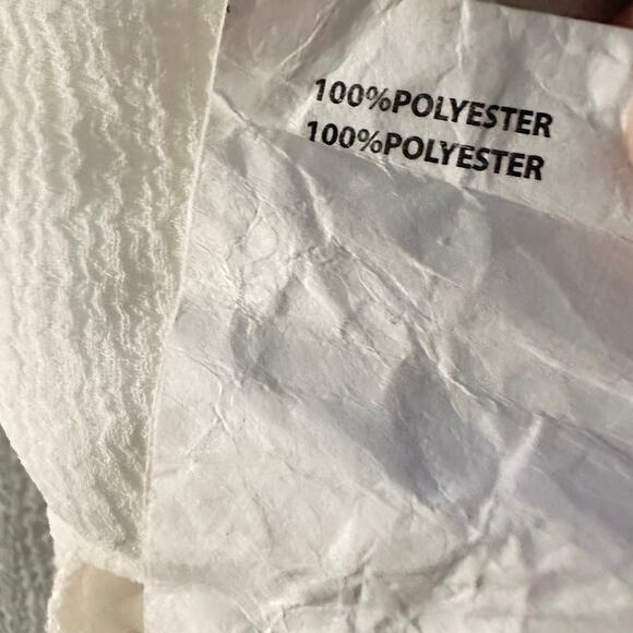 Ramy Brook Stevie Smocked Mini Skirt Pom Pull On Summer Skirt White XS NWOT - Picture 7 of 11